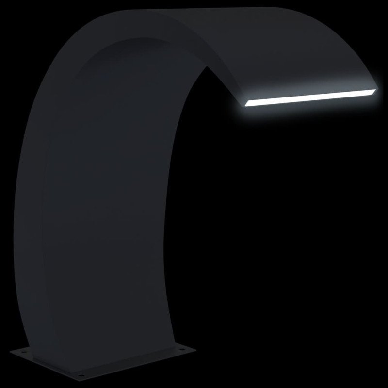 vidaXL Bazénová fontána s LED 22x60x70 cm, nehrdzavejúca oceľ 304