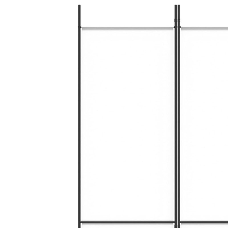  vidaXL 5-panelový paraván biely 250x220 cm látkový