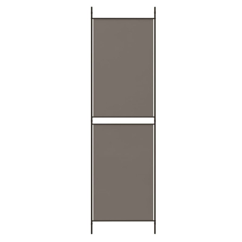 vidaXL Paraván s 4 panelmi, antracitový 200x180 cm látka