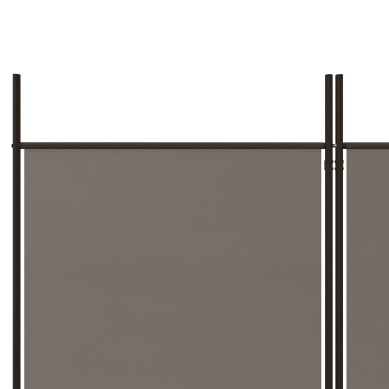 vidaXL Paraván s 4 panelmi, antracitový 200x180 cm látka