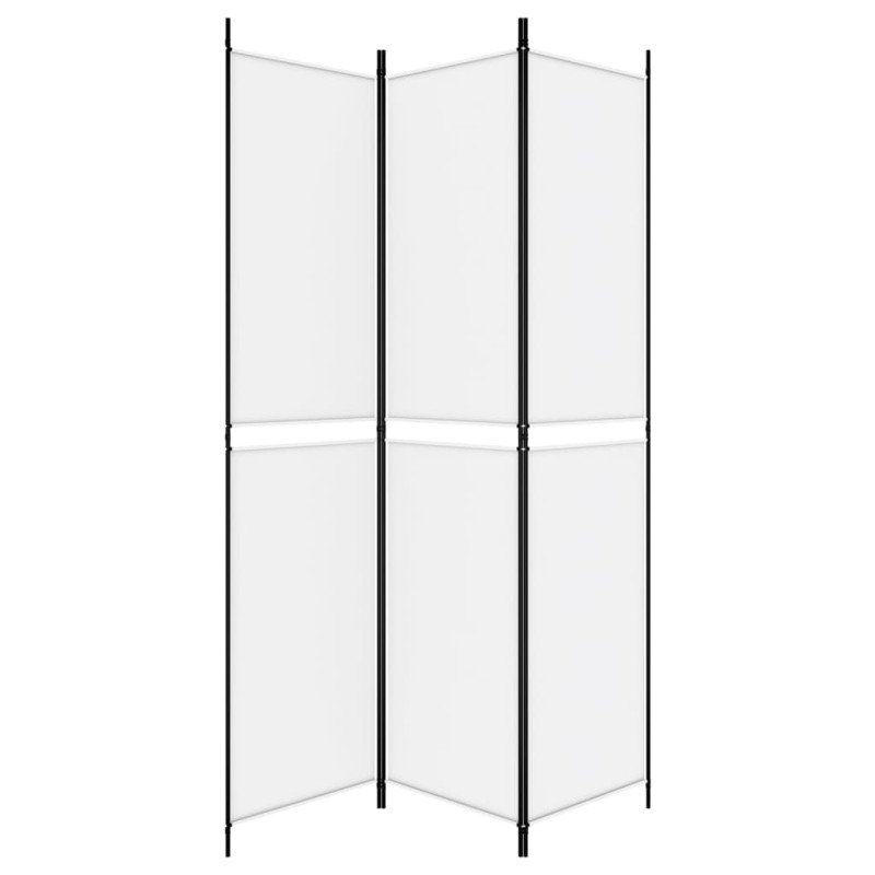 vidaXL 3-panelový paraván biely 150x220 cm látkový