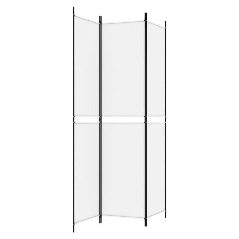 vidaXL 3-panelový paraván biely 150x220 cm látkový