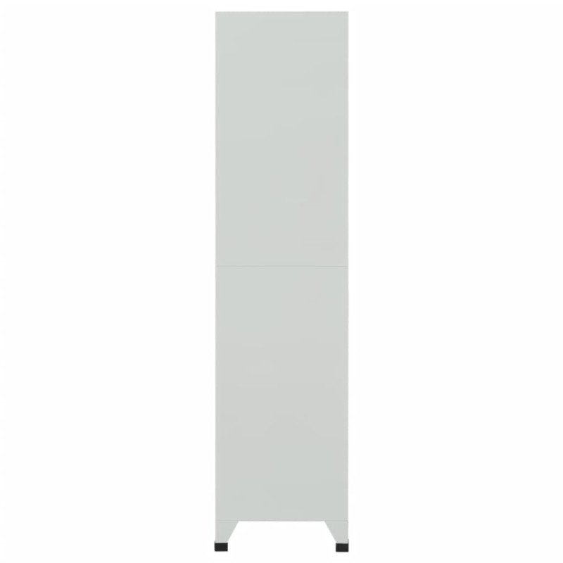 vidaXL Oceľová šatňová skrinka so 6 priehradkami, 90x45x180 cm, šedá 