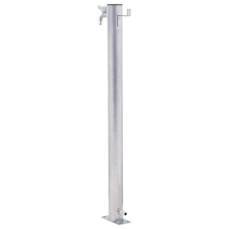 vidaXL Záhradný vodný stĺpik 100 cm nehrdzavejúca oceľ okrúhly