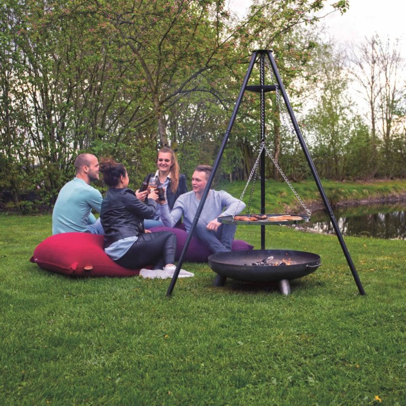 RedFire Grilovacia trojnožka, čierna 172 cm BBQ TRIPOD 