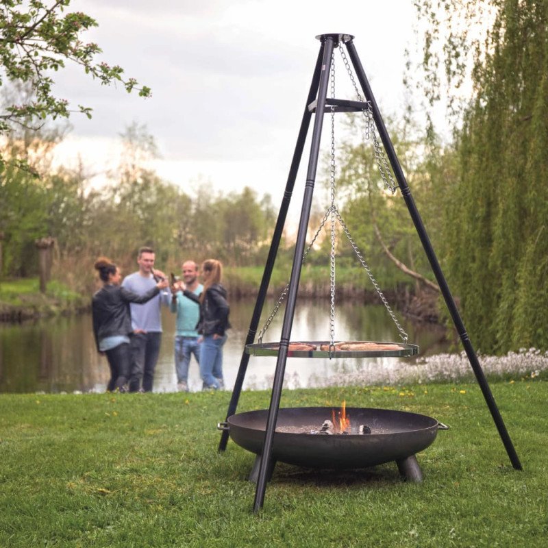 RedFire Grilovacia trojnožka, čierna 172 cm BBQ TRIPOD 
