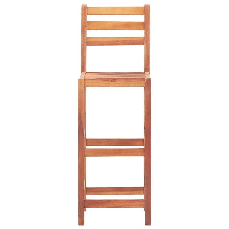 vidaXL Barové stoličky 4 ks, akáciový masív
