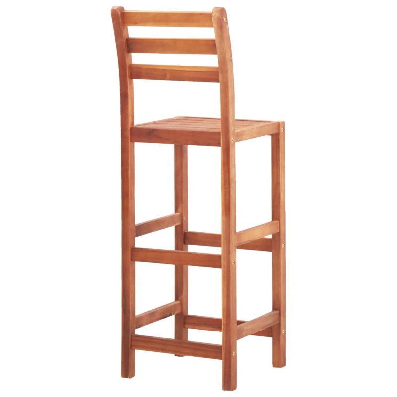 vidaXL Barové stoličky 4 ks, akáciový masív