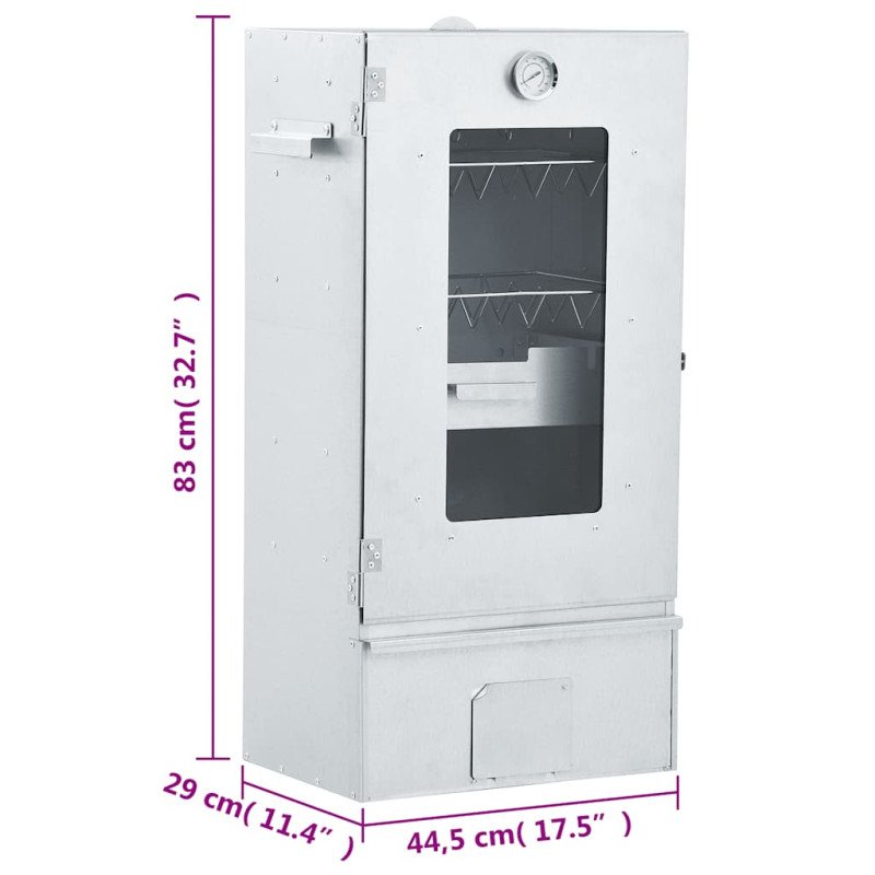 vidaXL Udiareň s 1 kg drevených štiepkov 44,5x29x83 cm