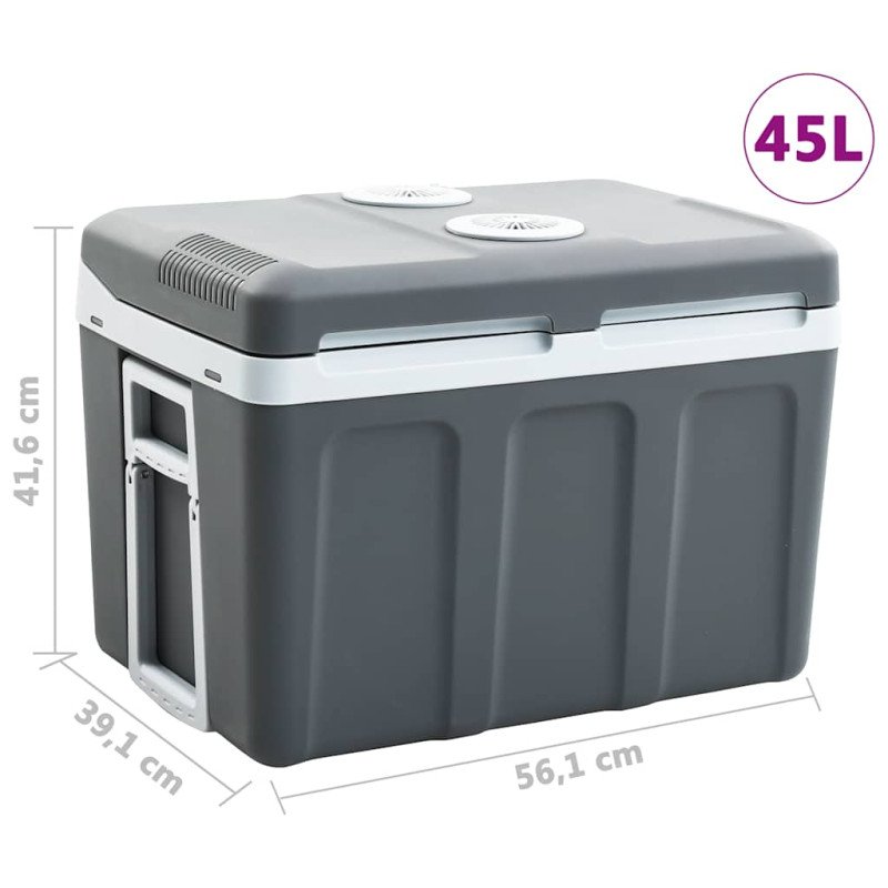vidaXL Prenosný termoelektrický chladiaci box 40 l 12 V 230 V E