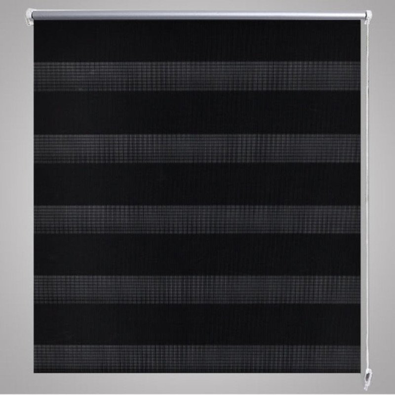 Roleta vzor zebra, 70 x 120 cm, čierna