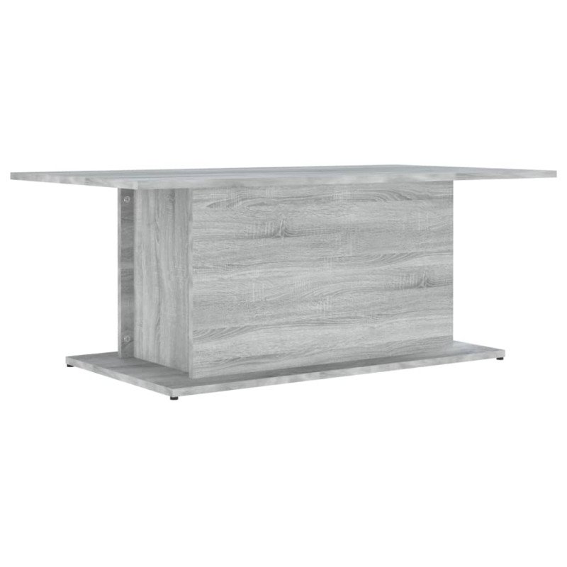 vidaXL Konferenčný stolík sivý sonoma 102x55,5x40 cm drevotrieska