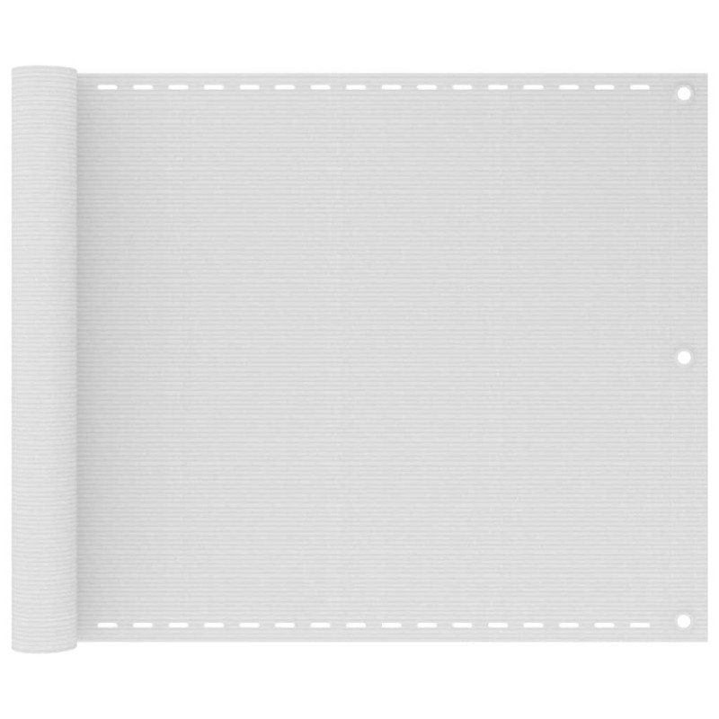 vidaXL Balkónová markíza biela 75x500 cm HDPE