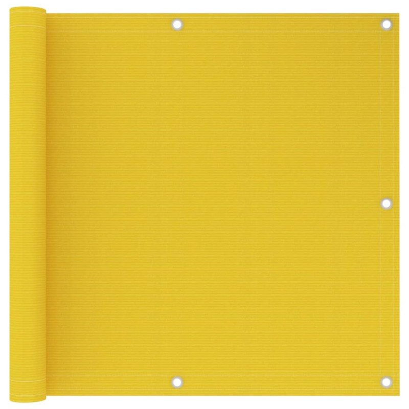vidaXL Balkónová markíza žltá 90x600 cm HDPE