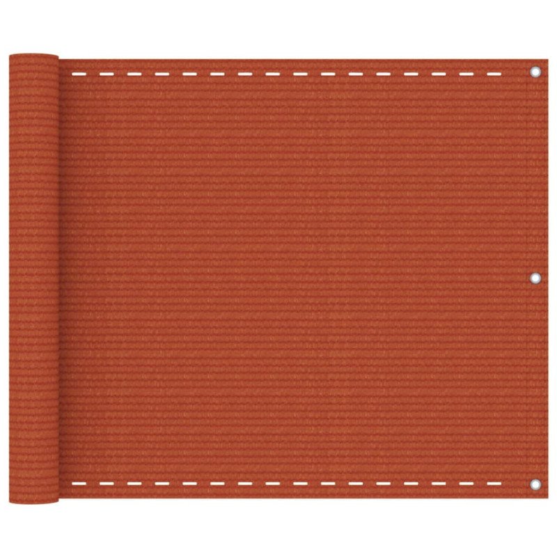 vidaXL Balkónová markíza oranžová 75x500 cm HDPE
