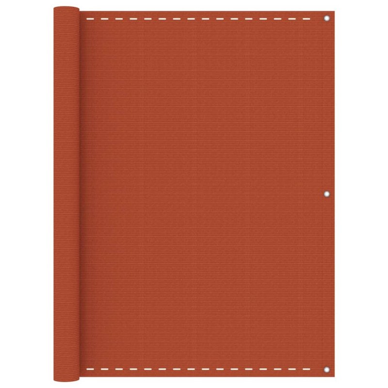 vidaXL Balkónová markíza oranžová 120x500 cm HDPE
