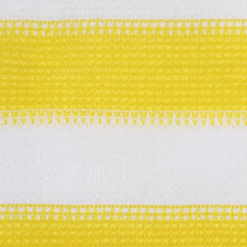 vidaXL Balkónová markíza žlto-biela 120x600 cm HDPE