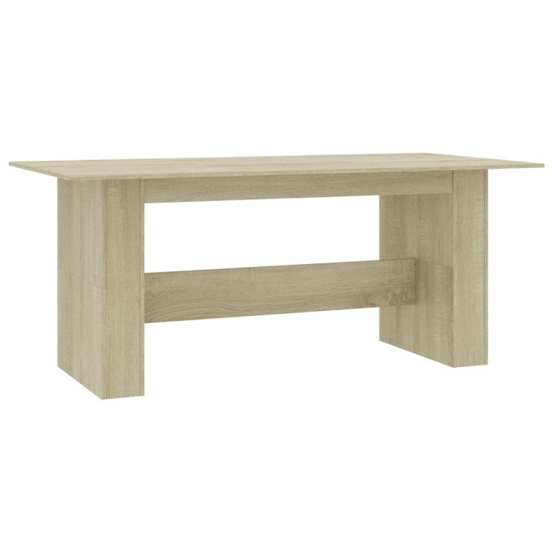 vidaXL Jedálenský stôl farba dubu sonoma 180x90x76 cm drevotrieska