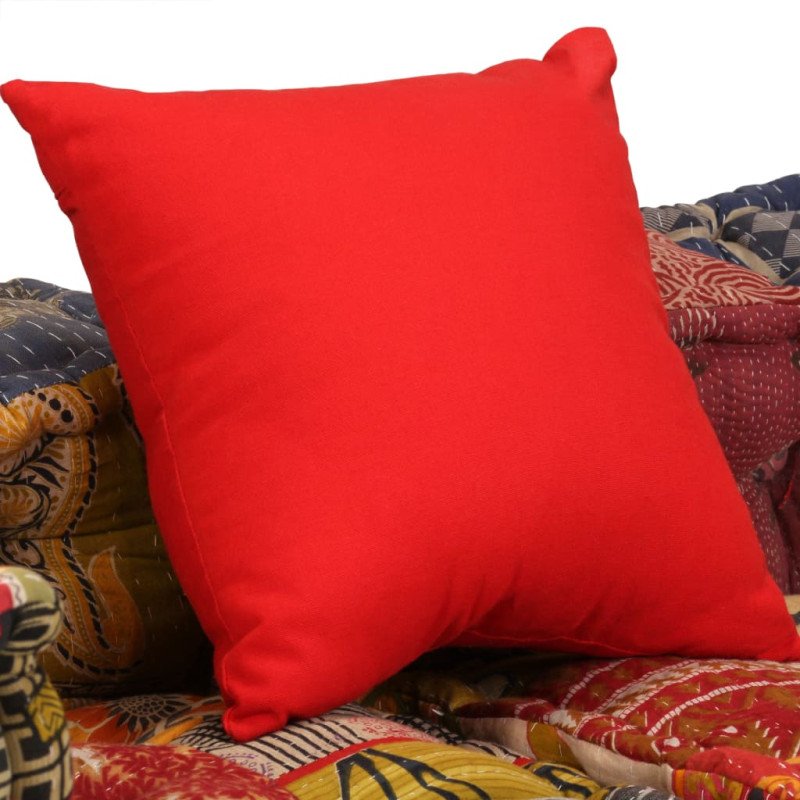vidaXL 2-miestna modulárna taburetka, patchwork, látka