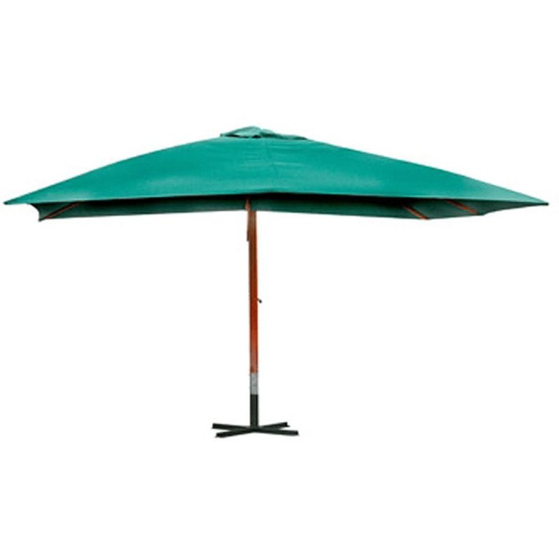 vidaXL Zelený závesný slnečník Melia 300 x 400 cm