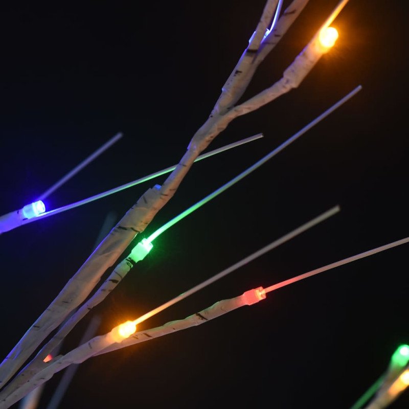 vidaXL Vianočný stromček/vŕba 140 LED 1,5 m, farebná, dovnútra/von