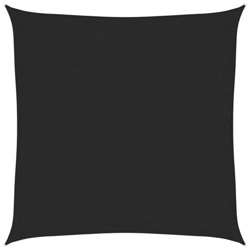 vidaXL Tieniaca plachta 160 g/m², čierna 3,6x3,6 m, HDPE