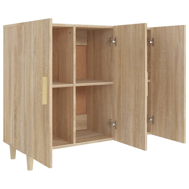 vidaXL Komoda dub sonoma 90x34x80 cm kompozitné drevo