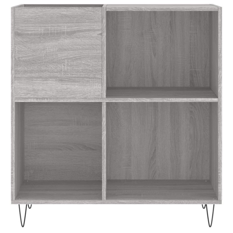 vidaXL Skrinka na platne sivá sonoma 84,5x38x48 cm kompozitné drevo