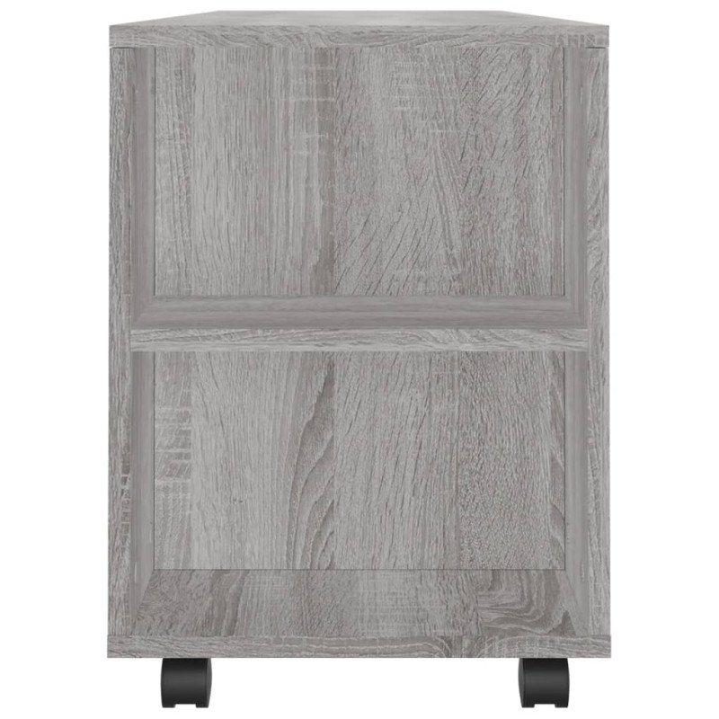 vidaXL TV skrinka sivý dub sonoma 102x34,5x43 cm kompozitné drevo