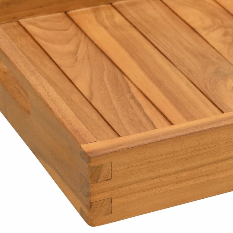 vidaXL Servírovací podnos 60x35 cm masívne tíkové drevo