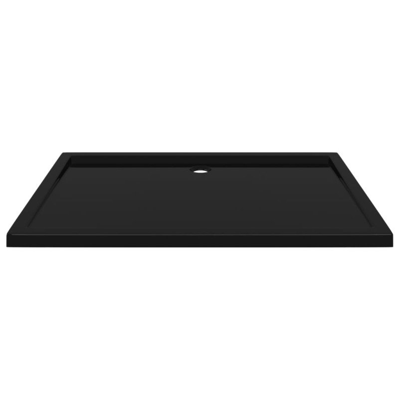 vidaXL Obdĺžniková sprchová vanička z ABS čierna 80x120 cm