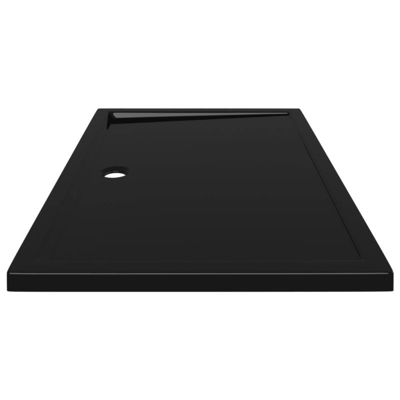 vidaXL Obdĺžniková sprchová vanička z ABS čierna 80x120 cm