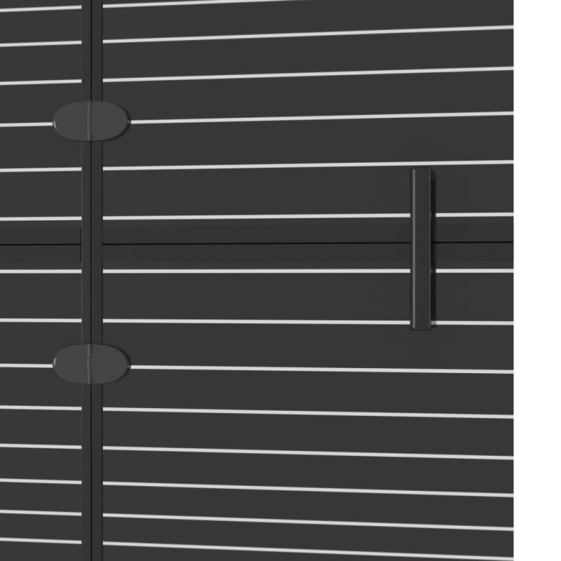 vidaXL Skladací sprchový kút ESG 80x140 cm čierny