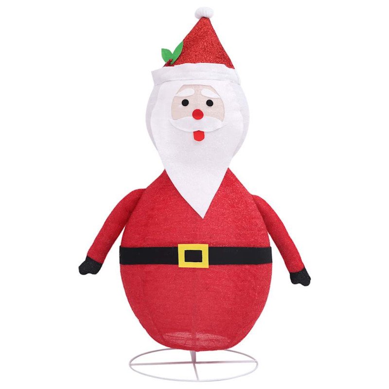 vidaXL Vianočná ozdoba figúrka Santa Claus LED luxusná látka 120 cm