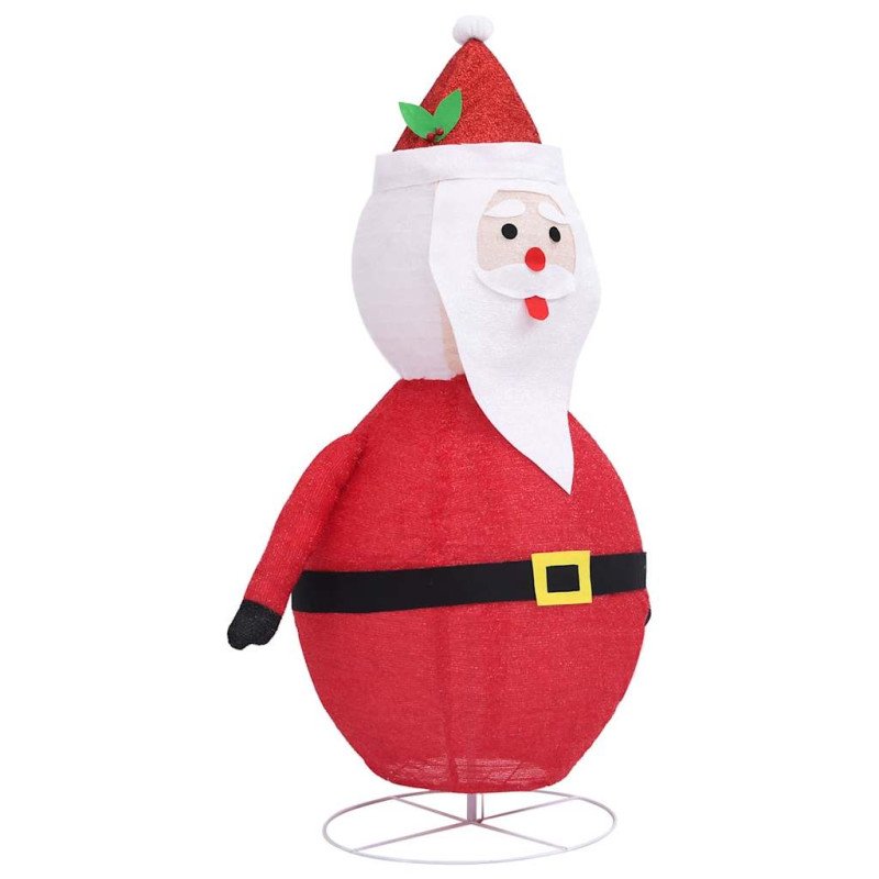 vidaXL Vianočná ozdoba figúrka Santa Claus LED luxusná látka 120 cm