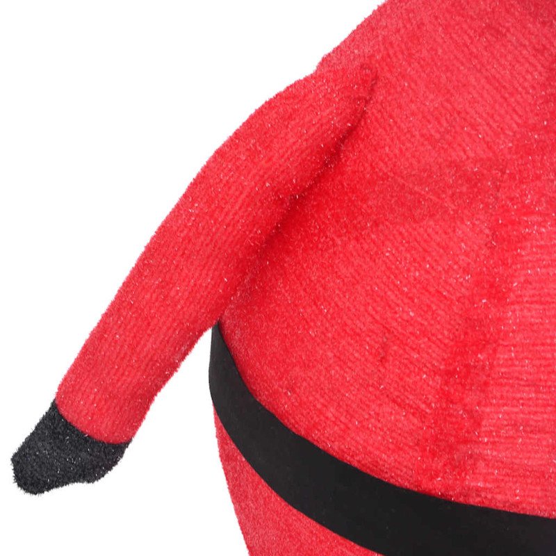 vidaXL Vianočná ozdoba figúrka Santa Claus LED luxusná látka 120 cm