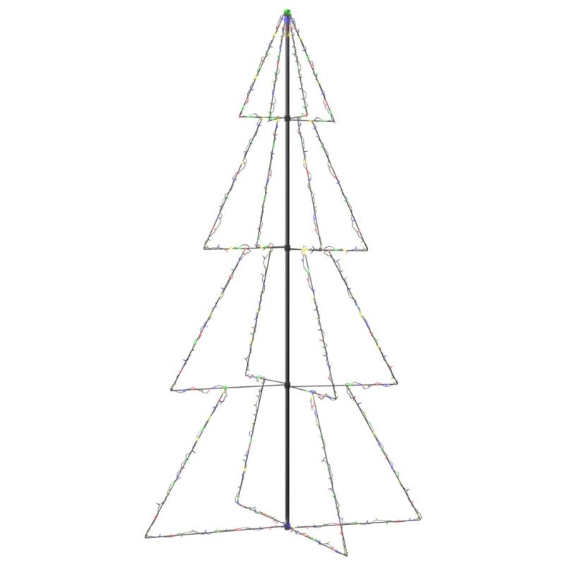 vidaXL Vianočný stromček, kužeľ, 360 LED, dovnútra aj von 143x250 cm