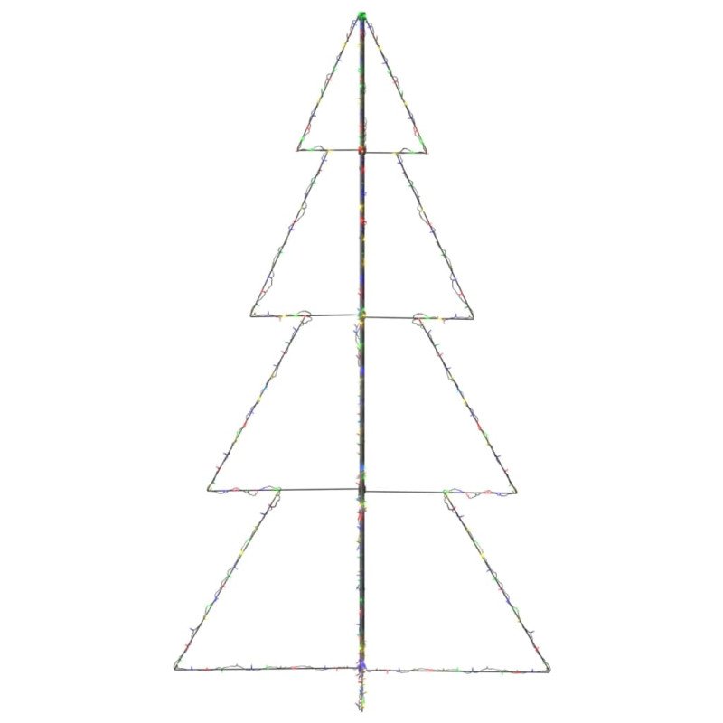 vidaXL Vianočný stromček, kužeľ, 360 LED, dovnútra aj von 143x250 cm