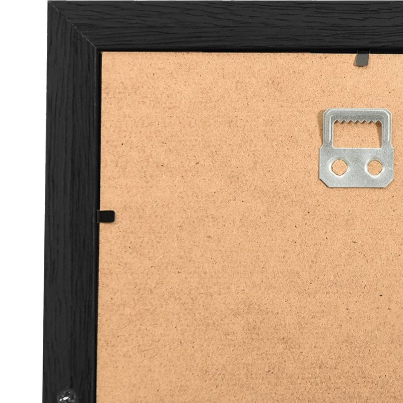 vidaXL Kolážový fotorámik na 10 fotiek (10x15 cm) čierny MDF