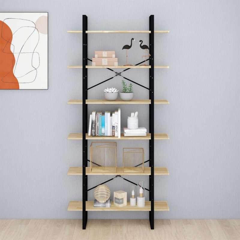 vidaXL Vysoká skrinka 100x30x210 cm, borovicový masív