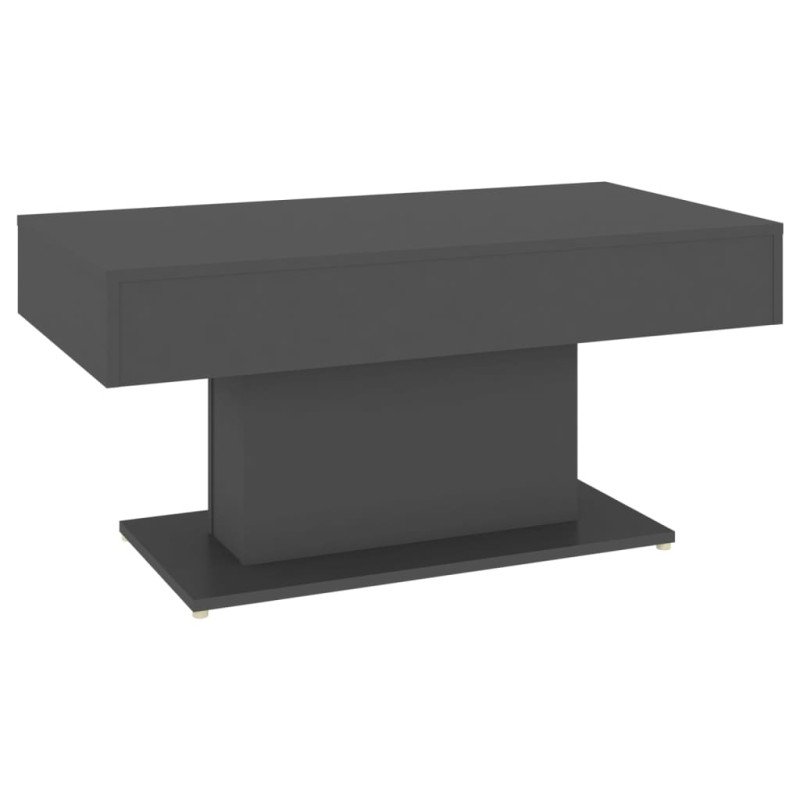 vidaXL Konferenčný stolík sivý 96x50x45 cm drevotrieska