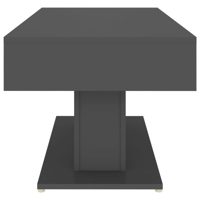 vidaXL Konferenčný stolík sivý 96x50x45 cm drevotrieska