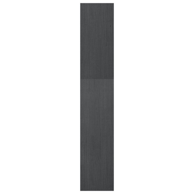 vidaXL Knižnica/deliaca stena sivá 40x30x167,5 cm masívna borovica 