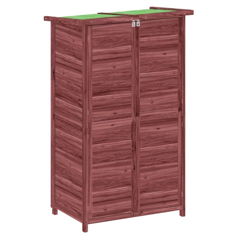 vidaXL Záhradná kôlňa káva mocha 83x57x140 cm masívna borovica