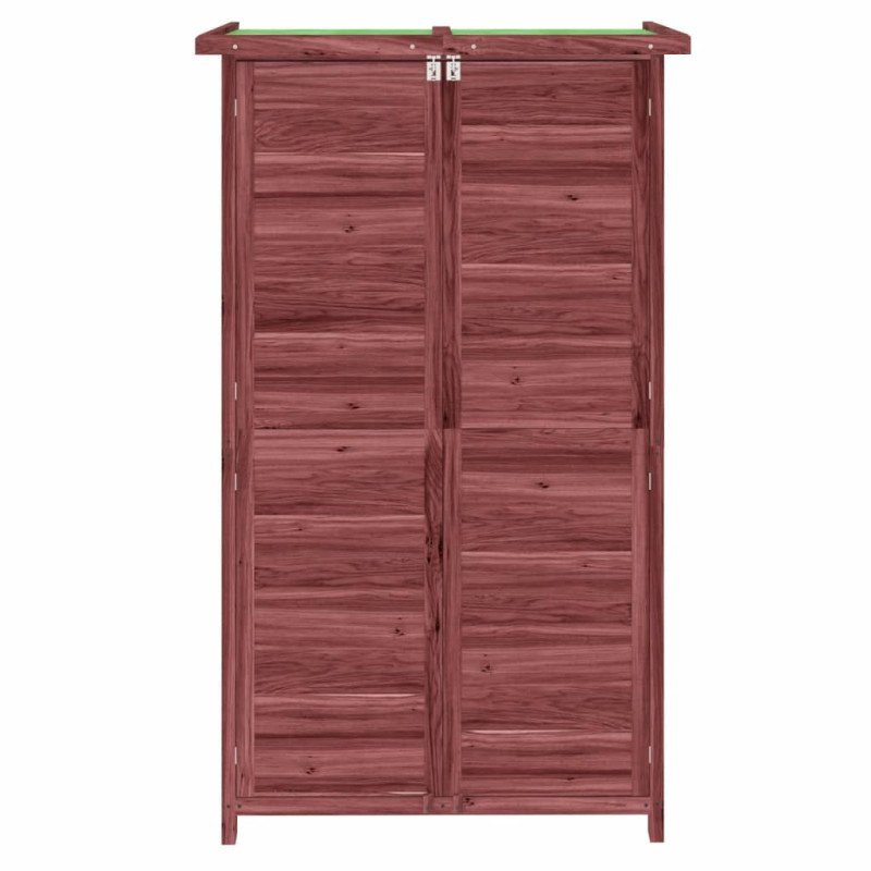vidaXL Záhradná kôlňa káva mocha 83x57x140 cm masívna borovica