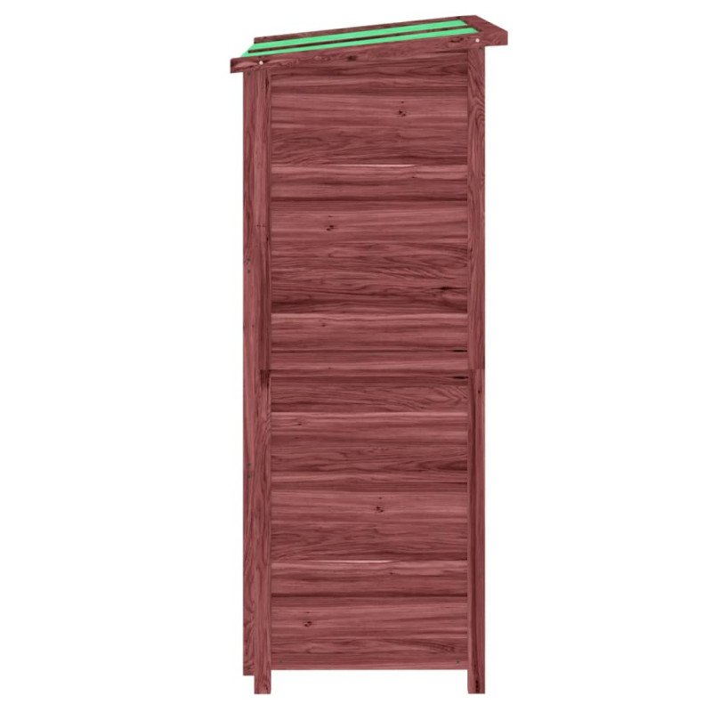 vidaXL Záhradná kôlňa káva mocha 83x57x140 cm masívna borovica
