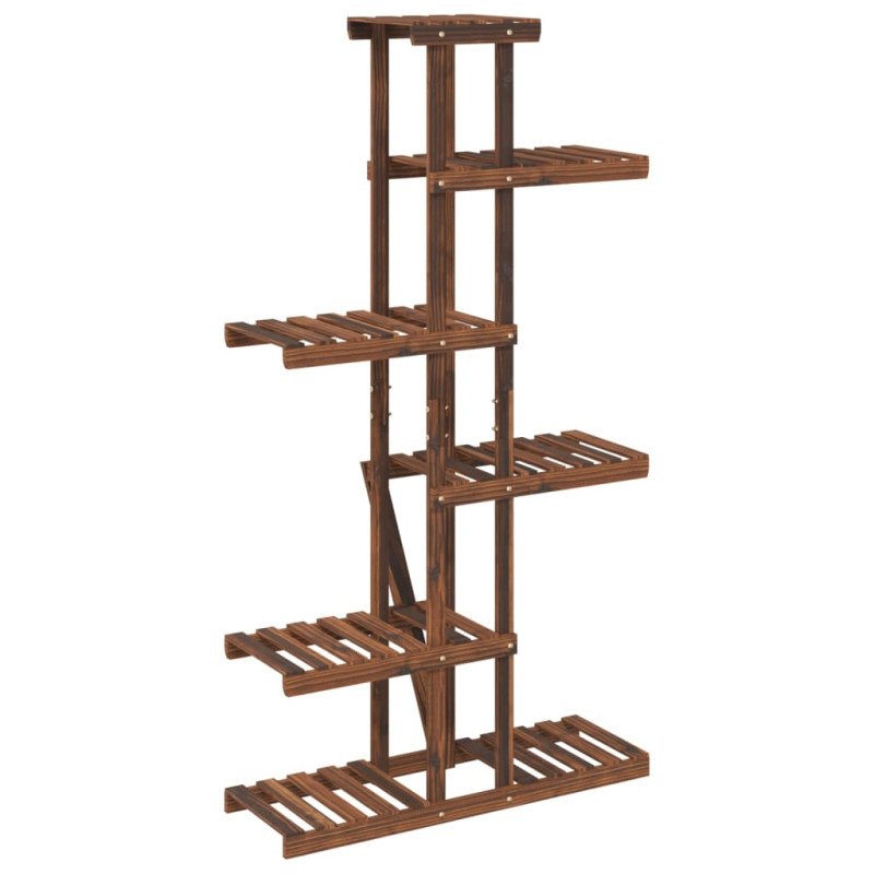 vidaXL Stojan na kvetiny 75x25x140,5 cm masívna jedľa