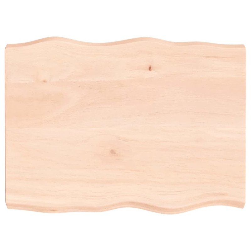 vidaXL Stolová doska 80x60x(2-6) cm neošetrený masív živé hrany