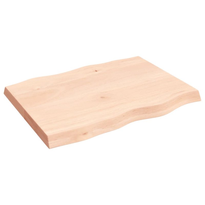 vidaXL Stolová doska 80x60x(2-6) cm neošetrený masív živé hrany