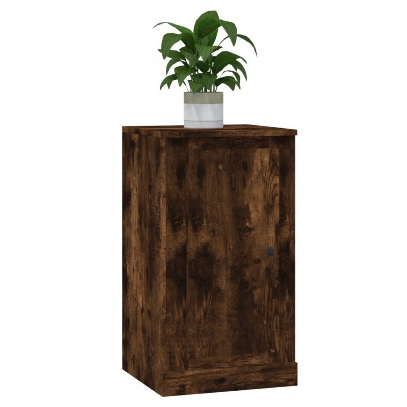 vidaXL Komody 2 ks dymový dub 37,5x35,5x67,5 cm kompozitné drevo